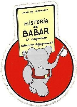 VARIOS 7003: Pegatina Historia de Babar