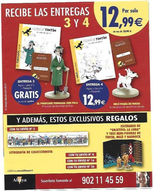 VARIOS 7025: Suscripcion colección Figuras de Tintin