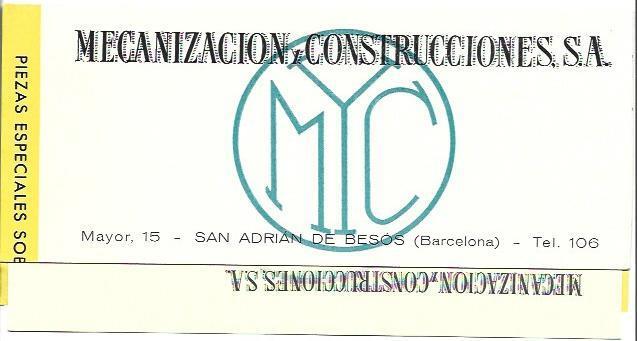 VARIOS 7049: Mecanizacion y Construcciones SA