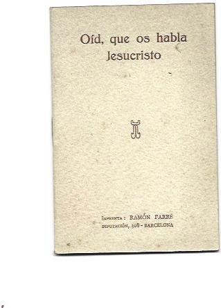 VARIOS 7042: Oid, que os habla Jesucristo