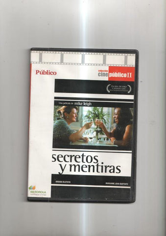 Pelicula en DVD: Secretos y mentiras. Una película de Mike Leigh