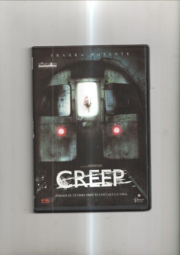 Pelicula en DVD: Creep, protagonizada por Franka Potente