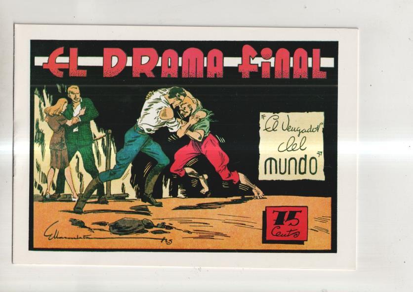 Facsimil: El vengador del mundo numero 16: El drama final (fin de la coleccion)