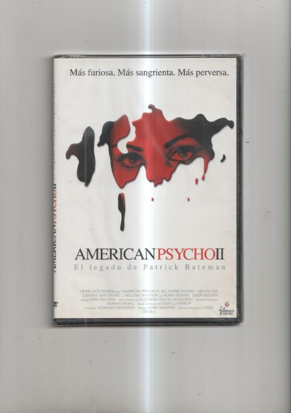 DVD: American Psycho II, el legado de Patrick Bateman (precintado)