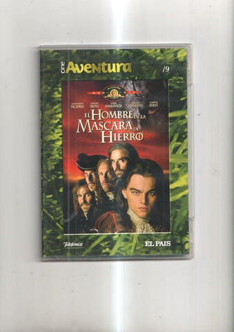 Pelicula en DVD: El hombre de la máscara de hierro. Con John Malkovich, Jeremy Irons, Leonardo DiCaprio