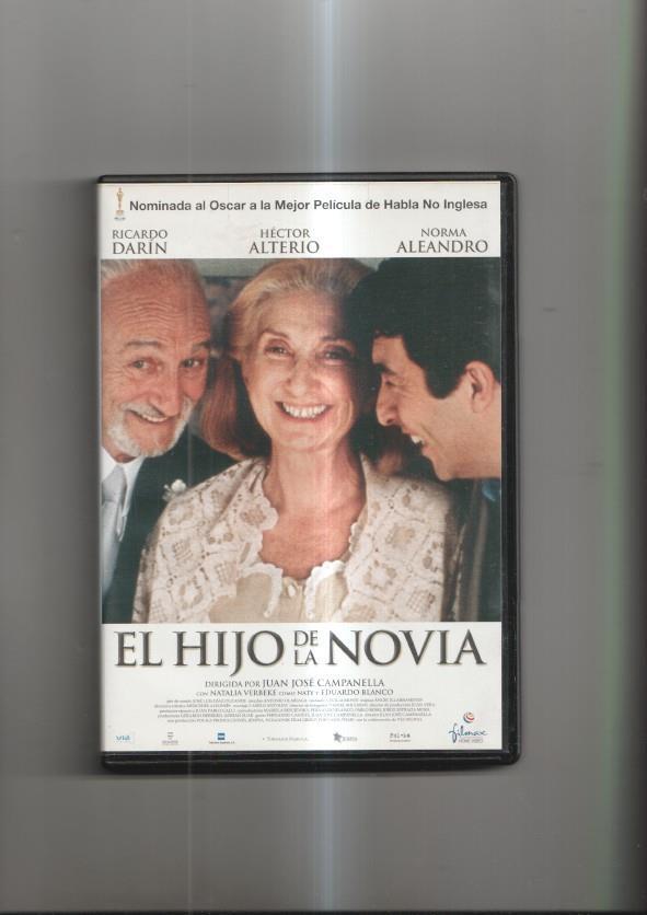 Pelicula en DVD: El hijo de la novia. Dirigida por Juan José Campanella
