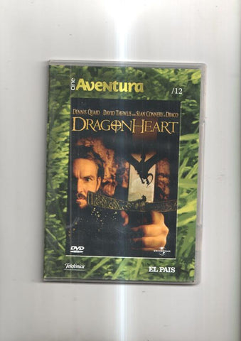 Pelicula en DVD: Dragon Heart. Con Dennis Quaid, Sean Connery