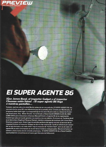 LAMINA 40709: Sinopsis de El Super Agente 86