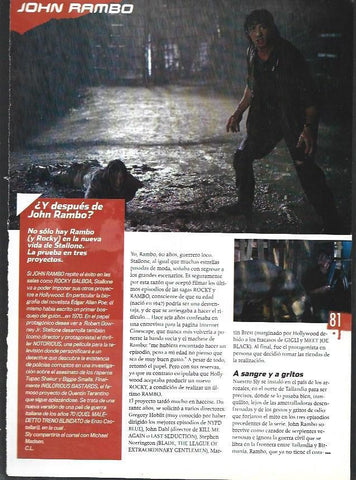 LAMINA 40730: El personaje de John Rambo