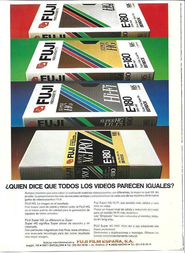 LAMINA 40690: Contraportada con publicidad de Fuji Film