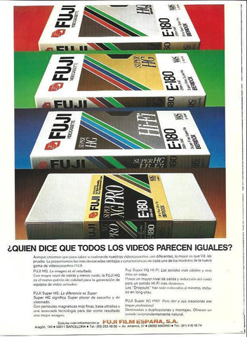 LAMINA 40690: Contraportada con publicidad de Fuji Film