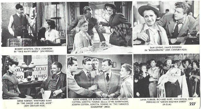 VARIOS 7245: Escenas de This Happy Breed, Boomerang y Green Dolphin Street
