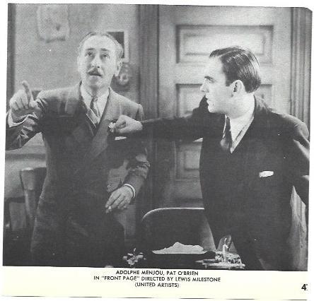 VARIOS 7253: Adolphe Menjou en Font Page