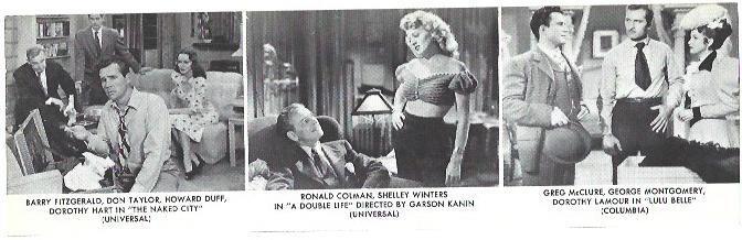 VARIOS 7257: Escenas de The Naked City, A Double Life y Lulu Belle