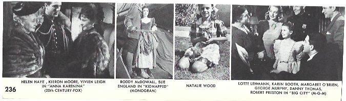 VARIOS 7258: Escenas de Anna Karerina, Kidnapped, Natalie Wood y Big City