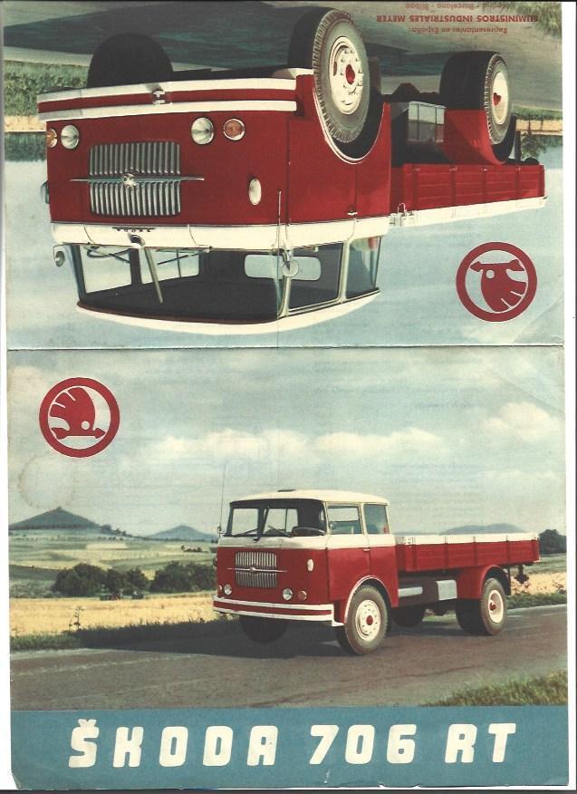 VARIOS 7295: Folleto de Skoda 706 RT
