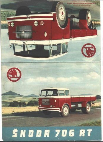 VARIOS 7295: Folleto de Skoda 706 RT