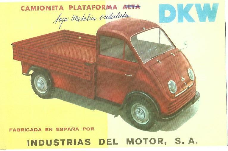 VARIOS 7296: Folleto de Camioneta DKW
