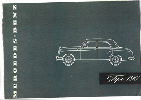 VARIOS 7299: Publicidad de Mercedes Tipo 190