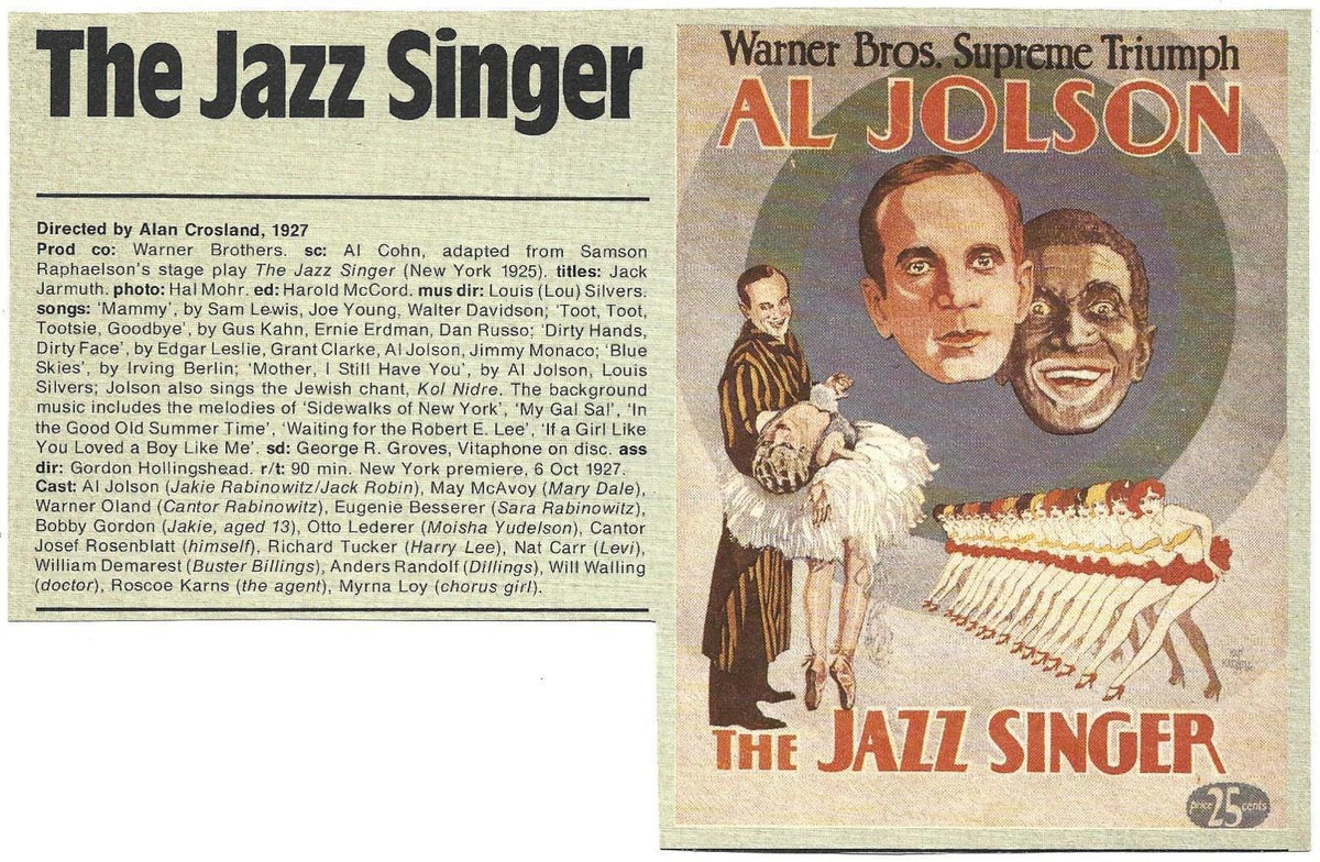 VARIOS 7145: The Jazz Singer o El cantante de jazz