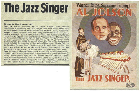 VARIOS 7145: The Jazz Singer o El cantante de jazz