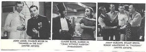 VARIOS 7190: Escenas de Thunder in the Fast, Crime without Passion y Palooka