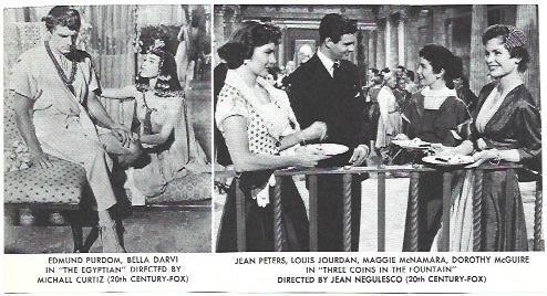 VARIOS 7177: Escenas de The Egyptian y de Three Coins in the Fountain