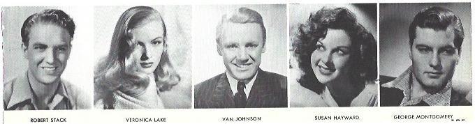 VARIOS 7174: Robert Stack, Veronica Klake, Van Johnson, Susan Hayward y George Montgomery