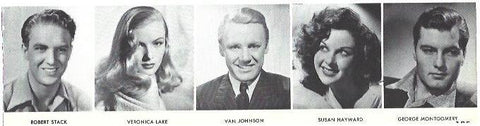 VARIOS 7174: Robert Stack, Veronica Klake, Van Johnson, Susan Hayward y George Montgomery