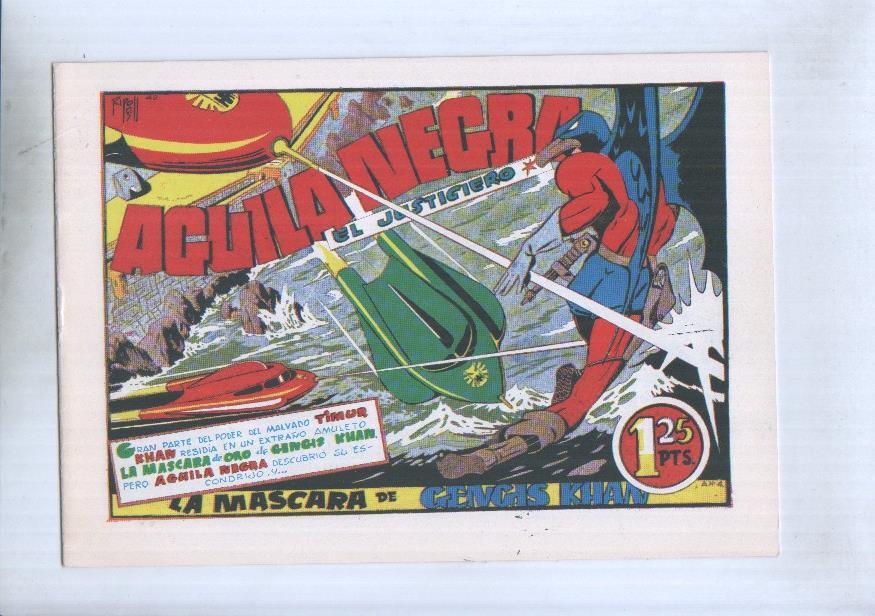 Facsimil: Aguila Negra el justiciero numero 4: la mascara de gengis khan