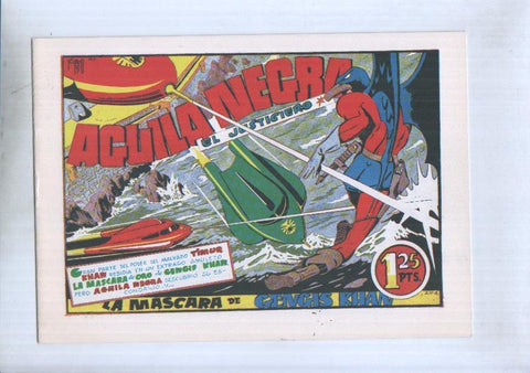 Facsimil: Aguila Negra el justiciero numero 4: la mascara de gengis khan