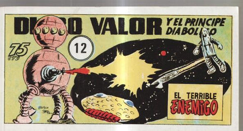 Facsimil: Diego Valor primera serie tomitos numero 12