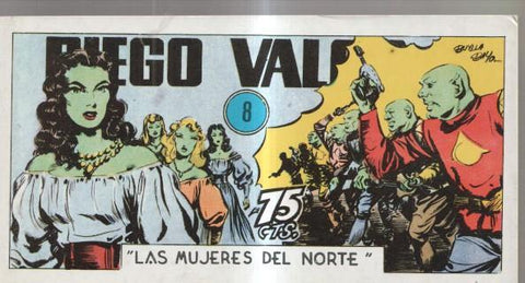 Facsimil: Diego Valor primera serie tomitos numero 08