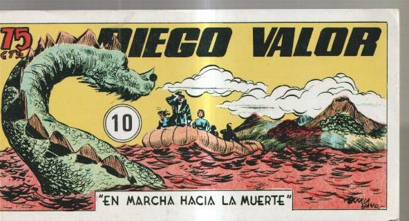 Facsimil: Diego Valor primera serie tomitos numero 10