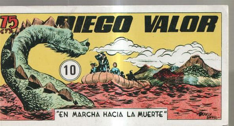 Facsimil: Diego Valor primera serie tomitos numero 10