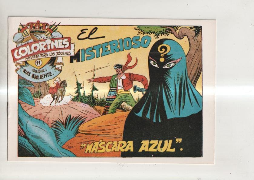 Facsimil: Luis Valiente numero 11: El misterioso Mascara Azul