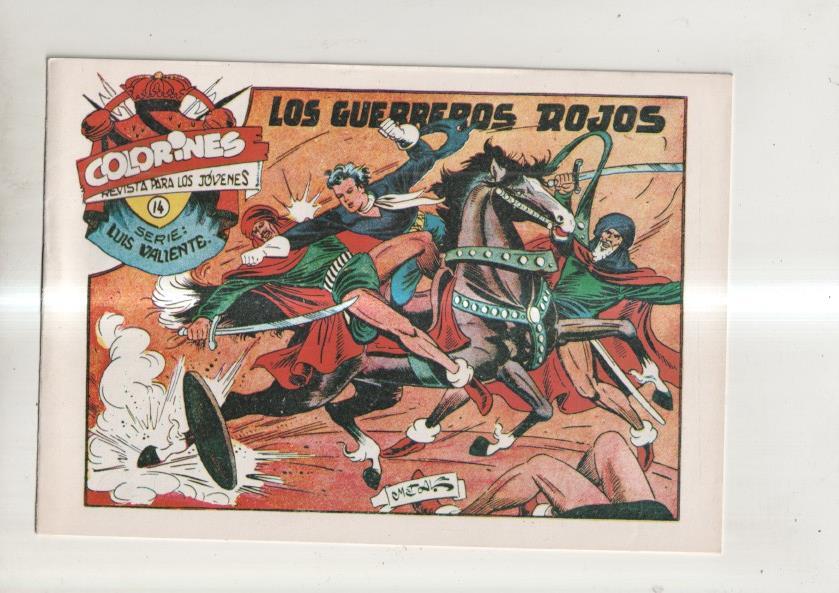 Facsimil: Luis Valiente numero 14: Los guerreros rojos