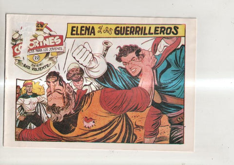 Facsimil: Luis Valiente numero 22: Elena y los guerrileros (cubierta etropeada segun imagen)