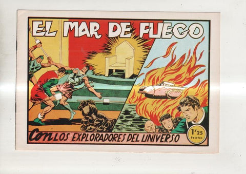 Facsimil: Los exploradores del universo numero 16: El mar de fuego