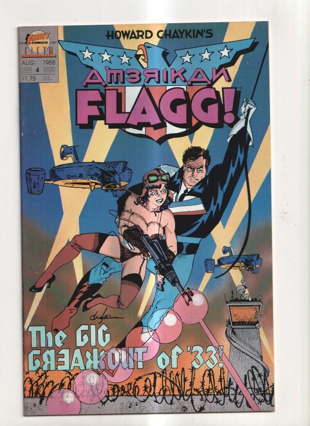 Howard Chaykins -First Comics: American Flagg numero 4