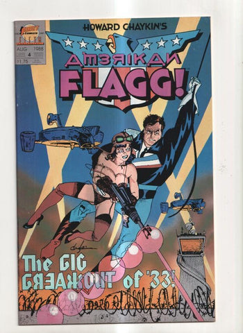 Howard Chaykins -First Comics: American Flagg numero 4