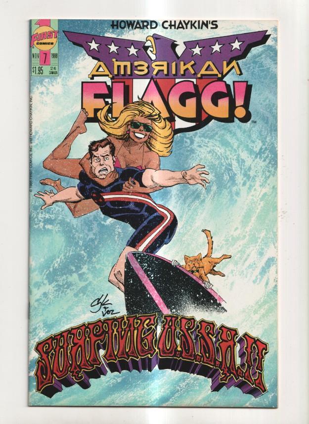 Howard Chaykins -First Comics: American Flagg numero 7