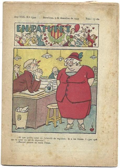 PATUFET 2700: Numero 1549, 9 de diciembre de 1933