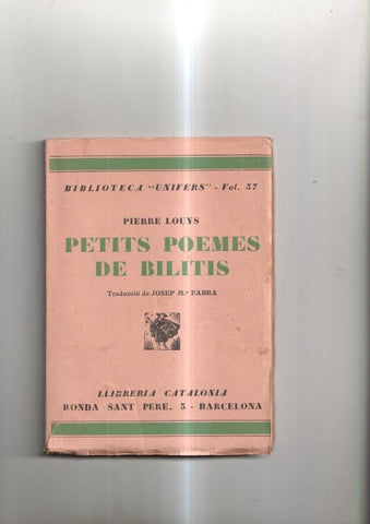 Petits poemes de Bilitis