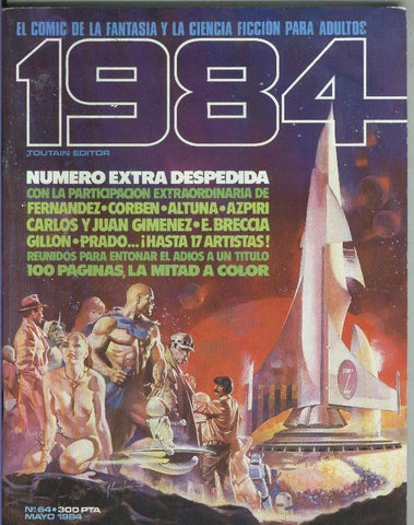 Revista 1984 numero 64 (final de la coleccion y recortado 1 trozo viñeta pagina 94))