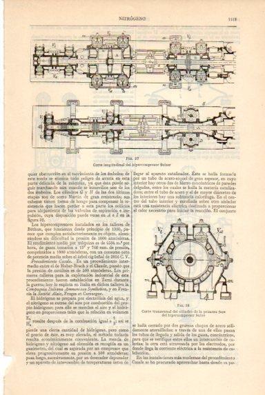 LAMINA V50744: Corte longitudinal Hipercompresor Suizer para nitrogeno