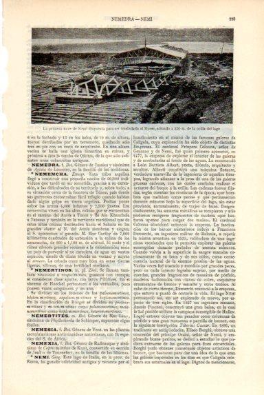 LAMINA V50736: Primera nave de Nemi