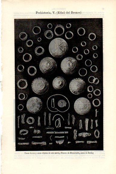 LAMINA V50771: Vasos y objetos del Tesoro de Eberswalde