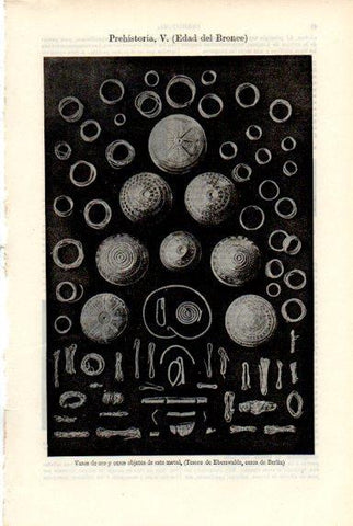 LAMINA V50771: Vasos y objetos del Tesoro de Eberswalde