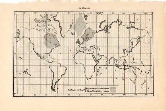 LAMINA V50757: Oscilacion mapa del mundo
